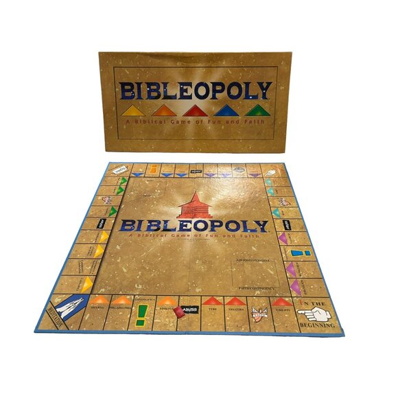 Bibleopoly Board Game Complete Lat For The Sky A Biblical Game of Fun and Faith - Picture 3 of 12